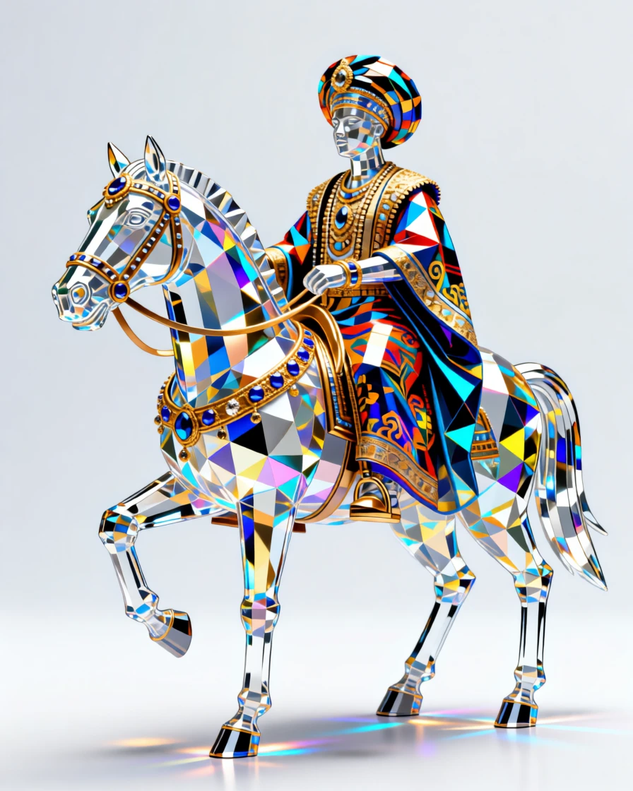 A vibrant Nigerian Durbar festival with richly adorned horses and riders.