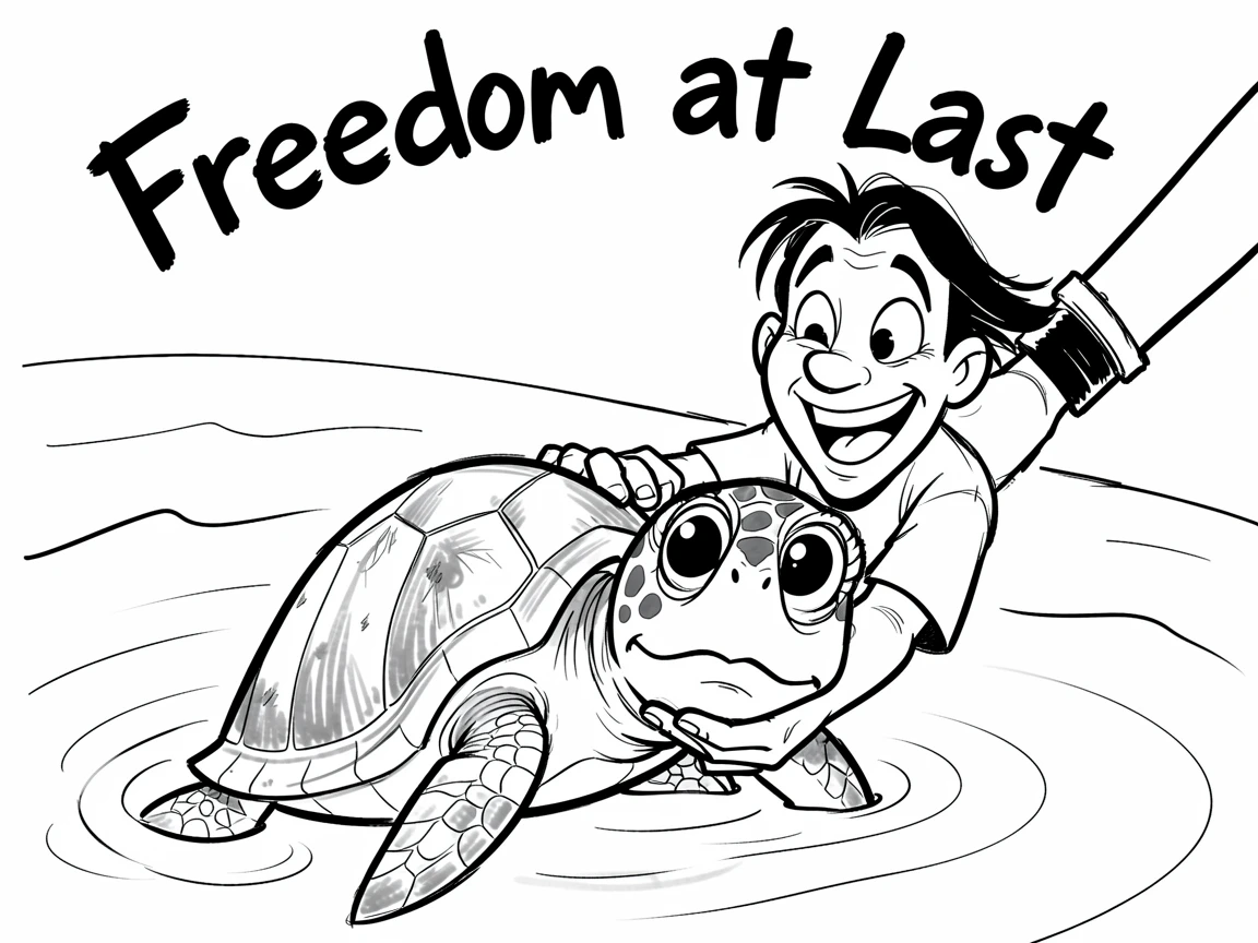[Inspirational & Emotional Scenes] Touching, uplifting scene of a rescued sea turtle being released back into the ocean, evoking deep emotion