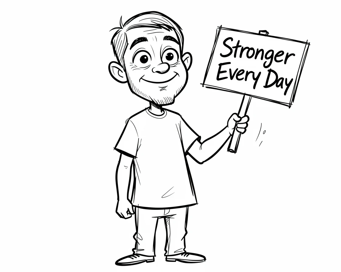 [Inspirational & Emotional Scenes] Touching, uplifting scene of a person standing tall after recovering from a long illness, evoking deep emotion