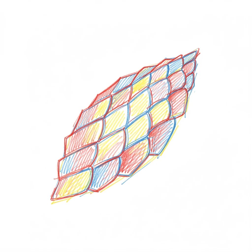 A dragon's scale shimmering with every color as it catches the light