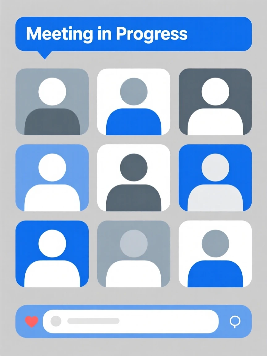 A group of remote workers on a video conference
