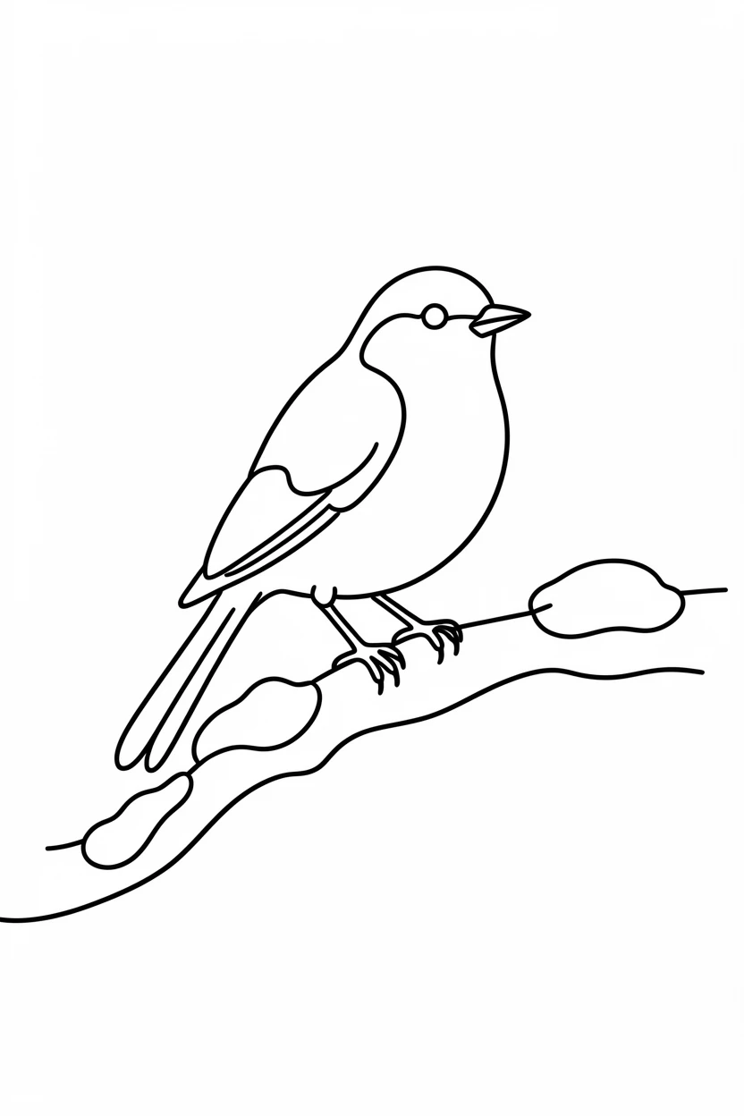 A robin perched on a snow-dusted branch in early winter