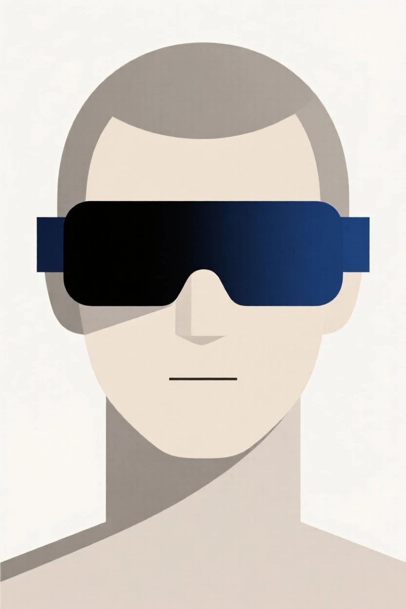 A person wearing augmented reality glasses