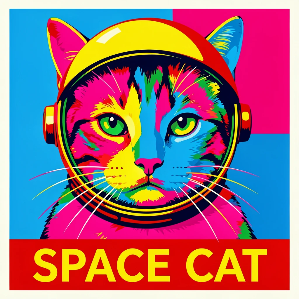 Cat wearing a tiny astronaut helmet