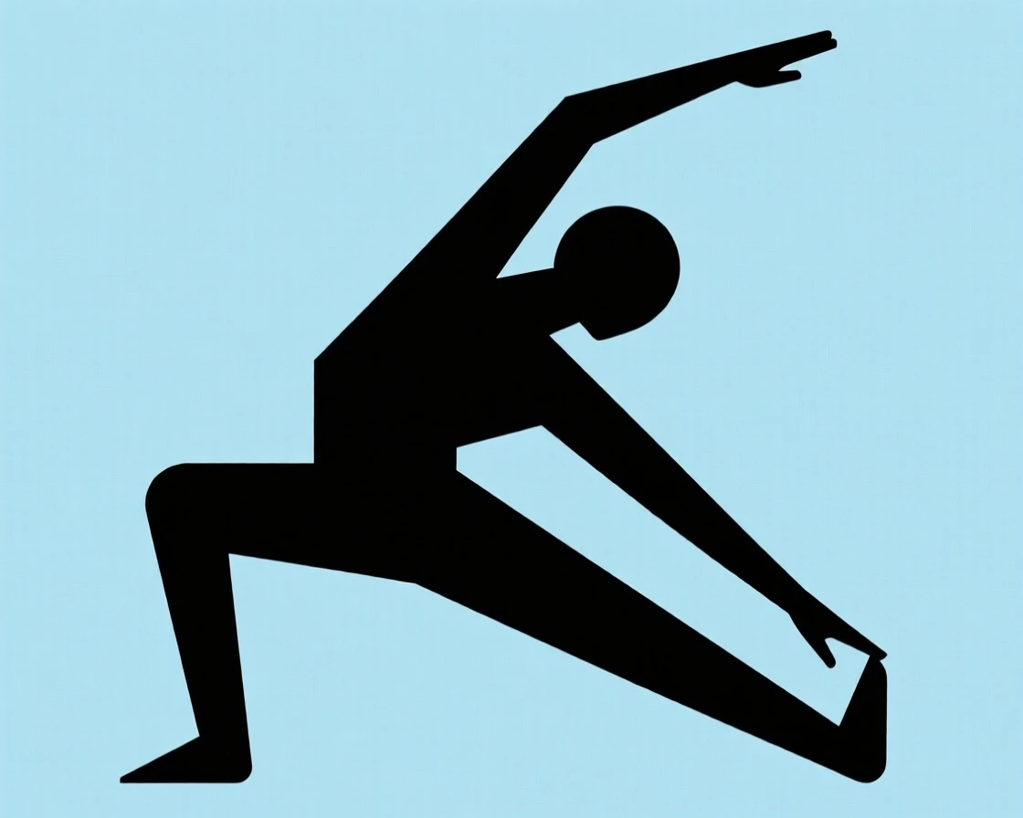 A person stretching before a morning workout