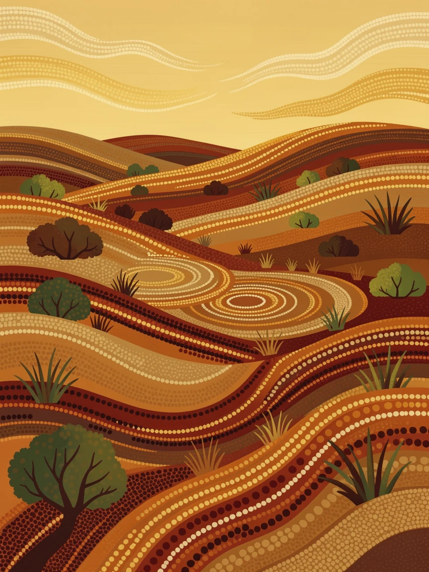 A windswept highland moor bathed in golden afternoon light