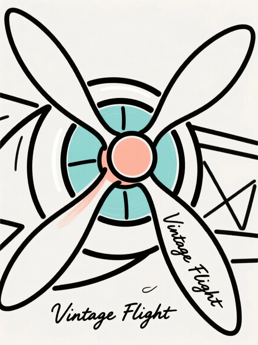 A vintage airplane propeller close-up