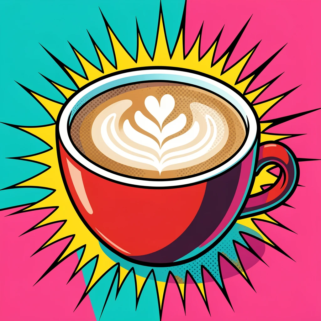 A cup of cappuccino with delicate latte art freshly prepared and ready to be enjoyed