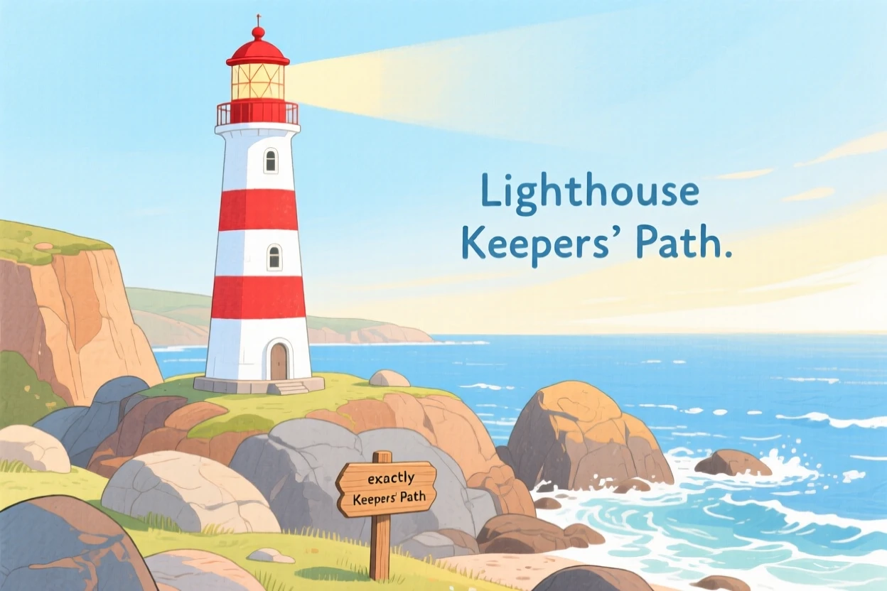 A picturesque view of a lighthouse standing watch over a rocky coastline.