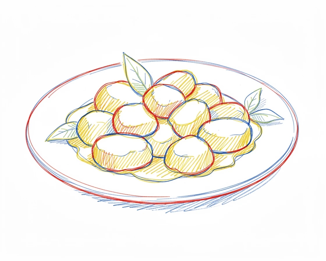 A plate of fresh gnocchi tossed in sage brown butter sauce