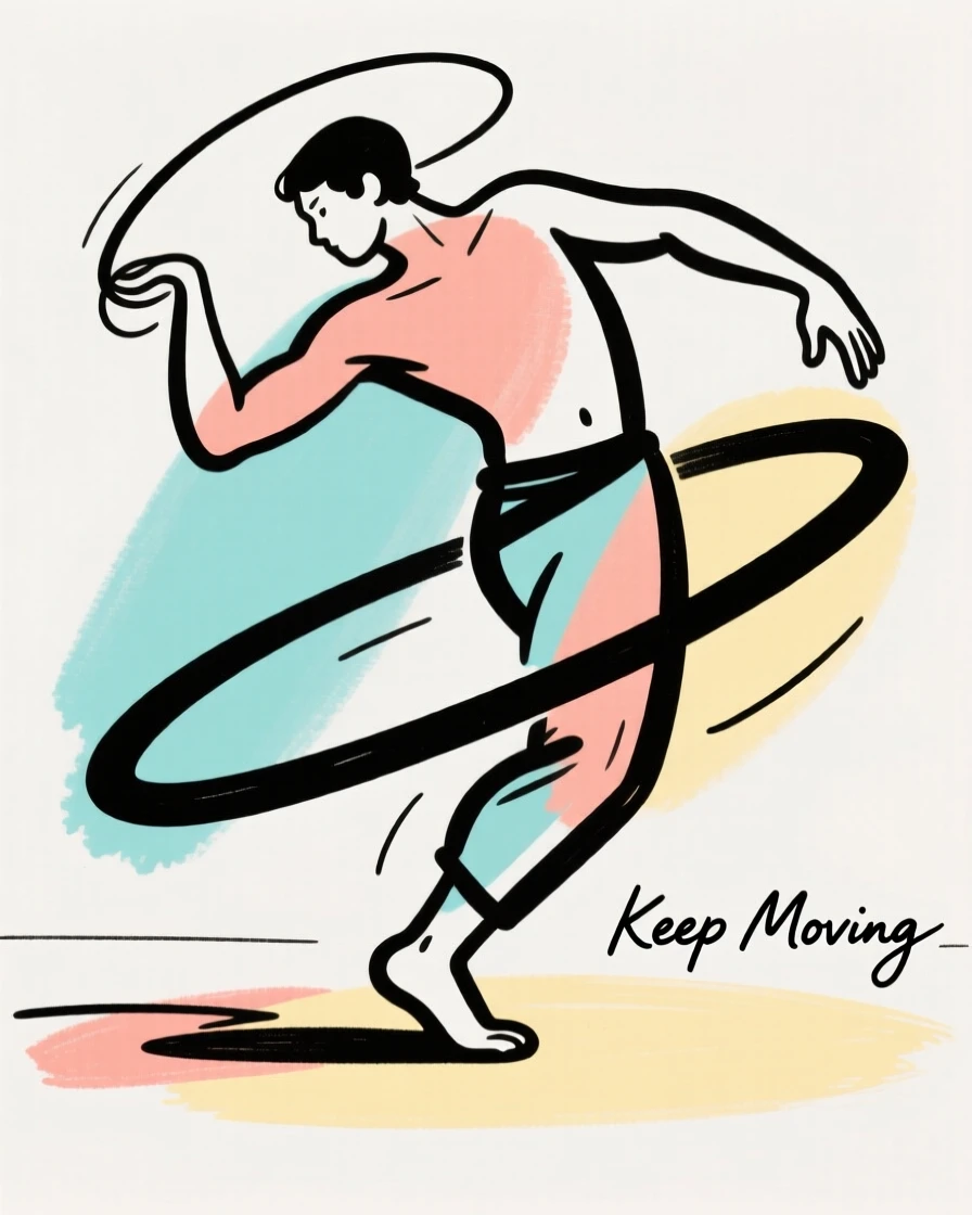 A breakdancer spinning on the floor