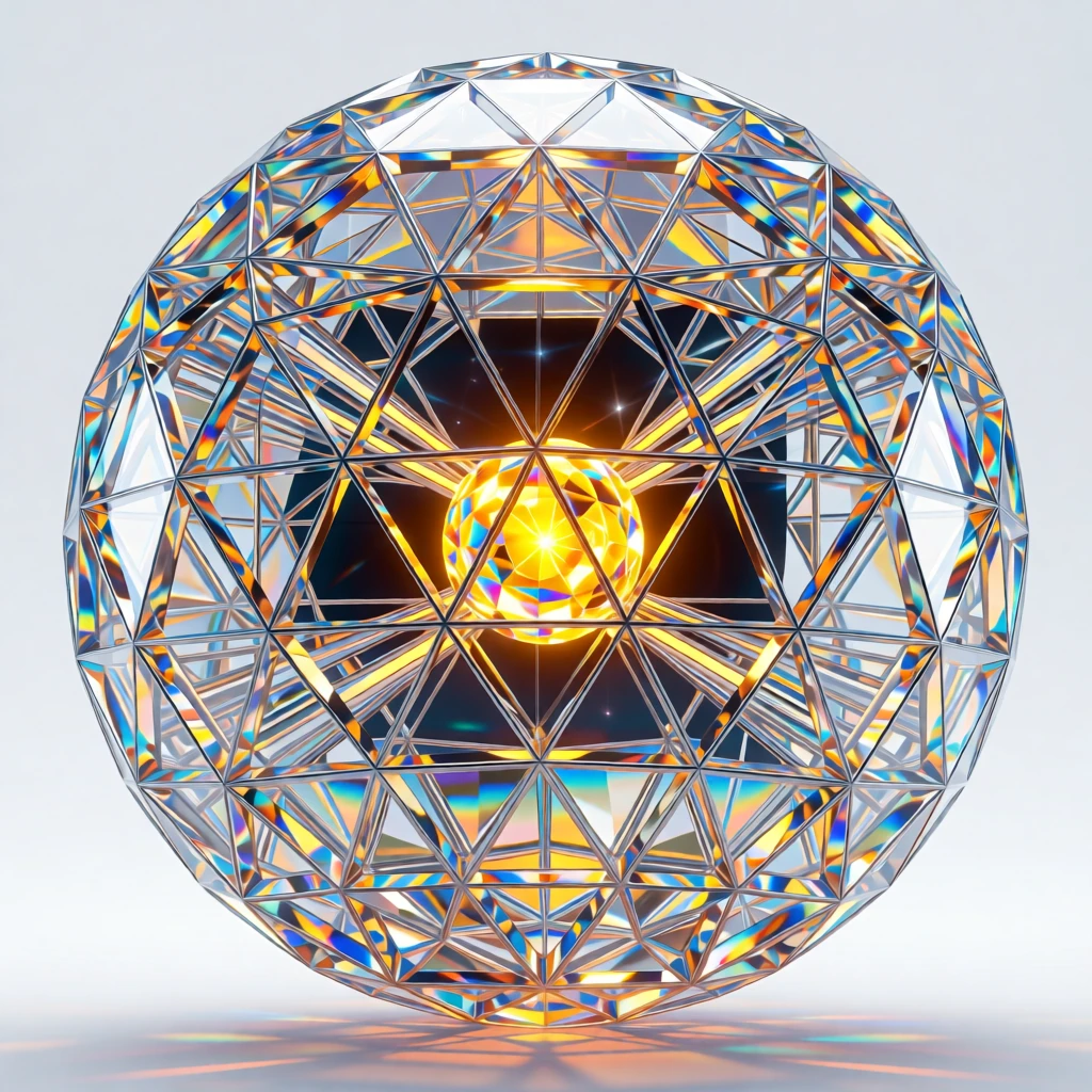 A vast Dyson sphere partially constructed around a distant star.