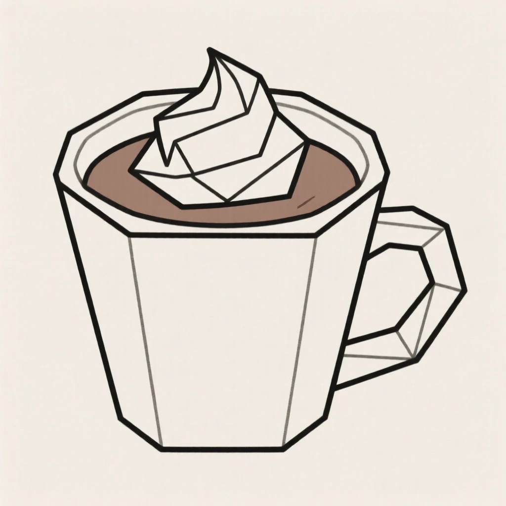 A cup of hot chocolate topped with whipped cream
