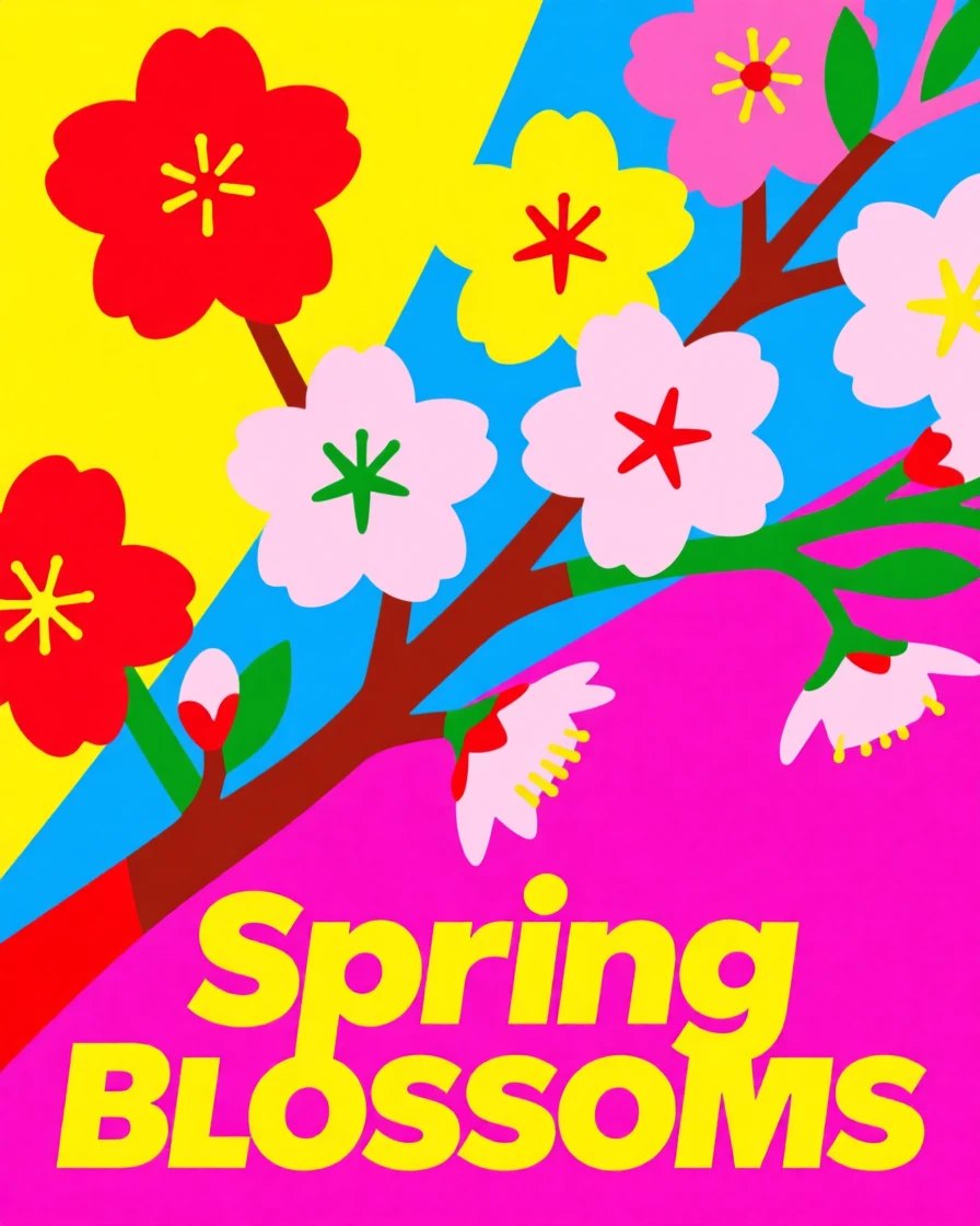 Spring cherry blossoms in full bloom