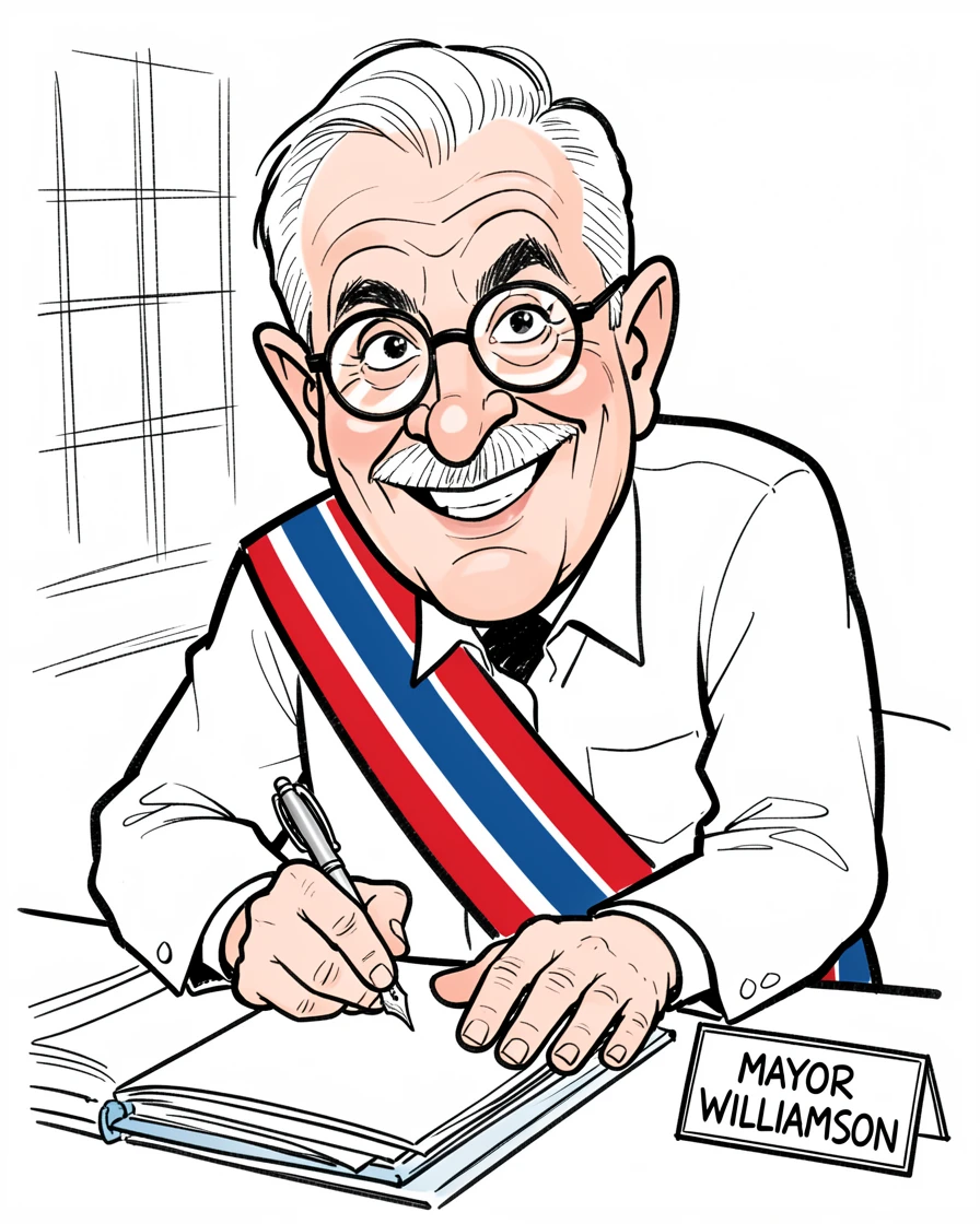 [People Portraits & Characters] Portrait of a dignified town mayor hard at work, full of personality and charm