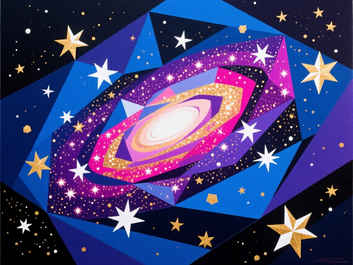 A vivid spiral galaxy swirling with billions of glittering stars in deep space.