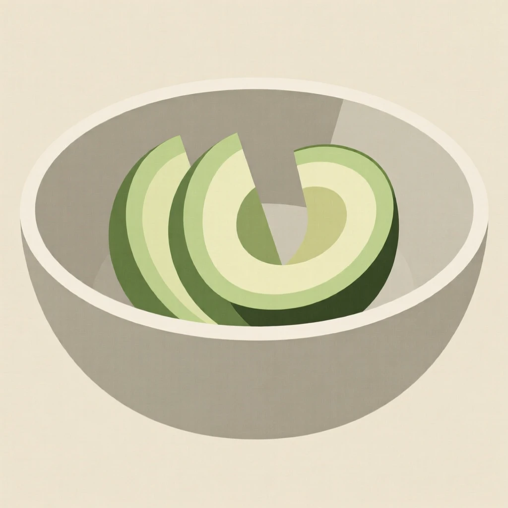 A bowl of fresh sliced avocado