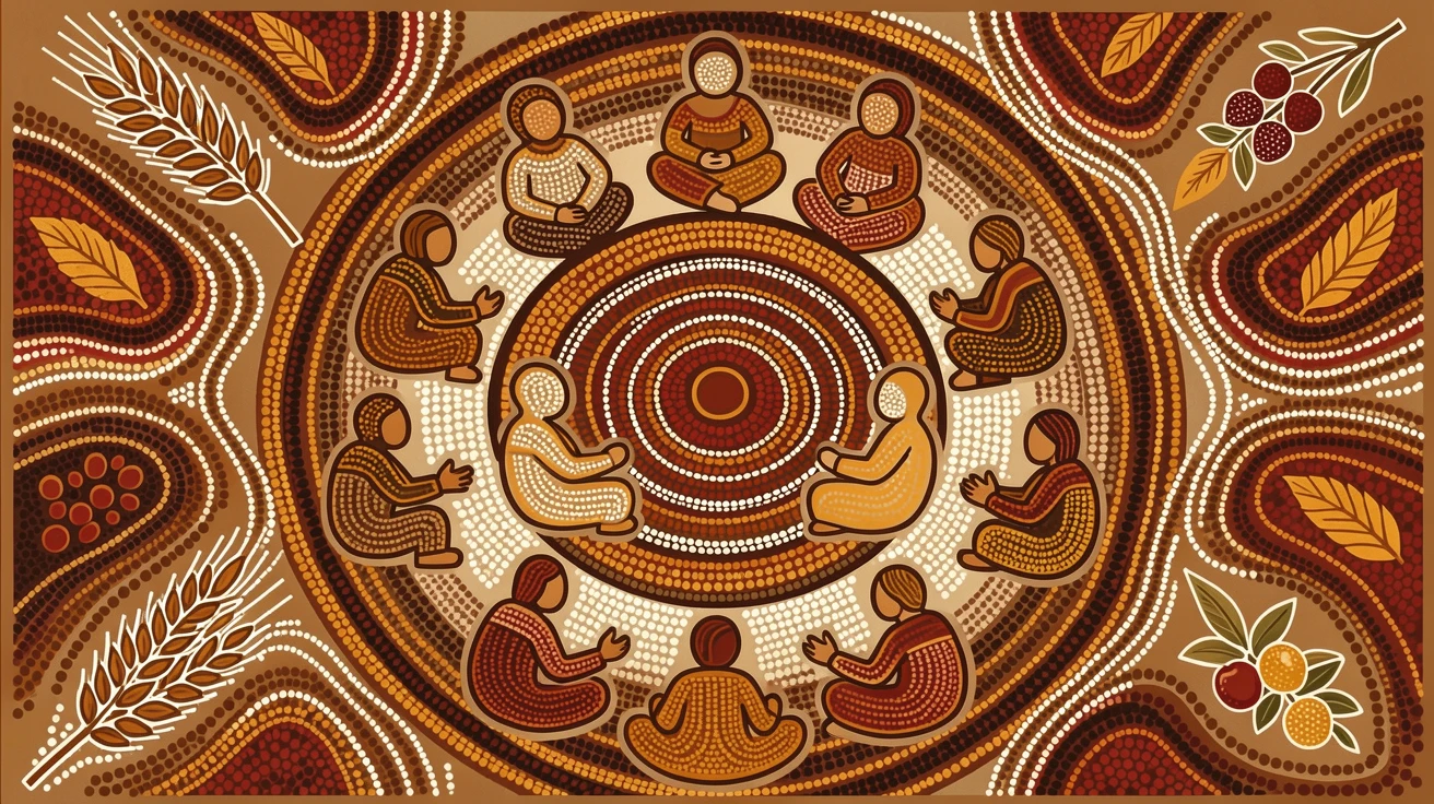 A community gathering for a harvest celebration