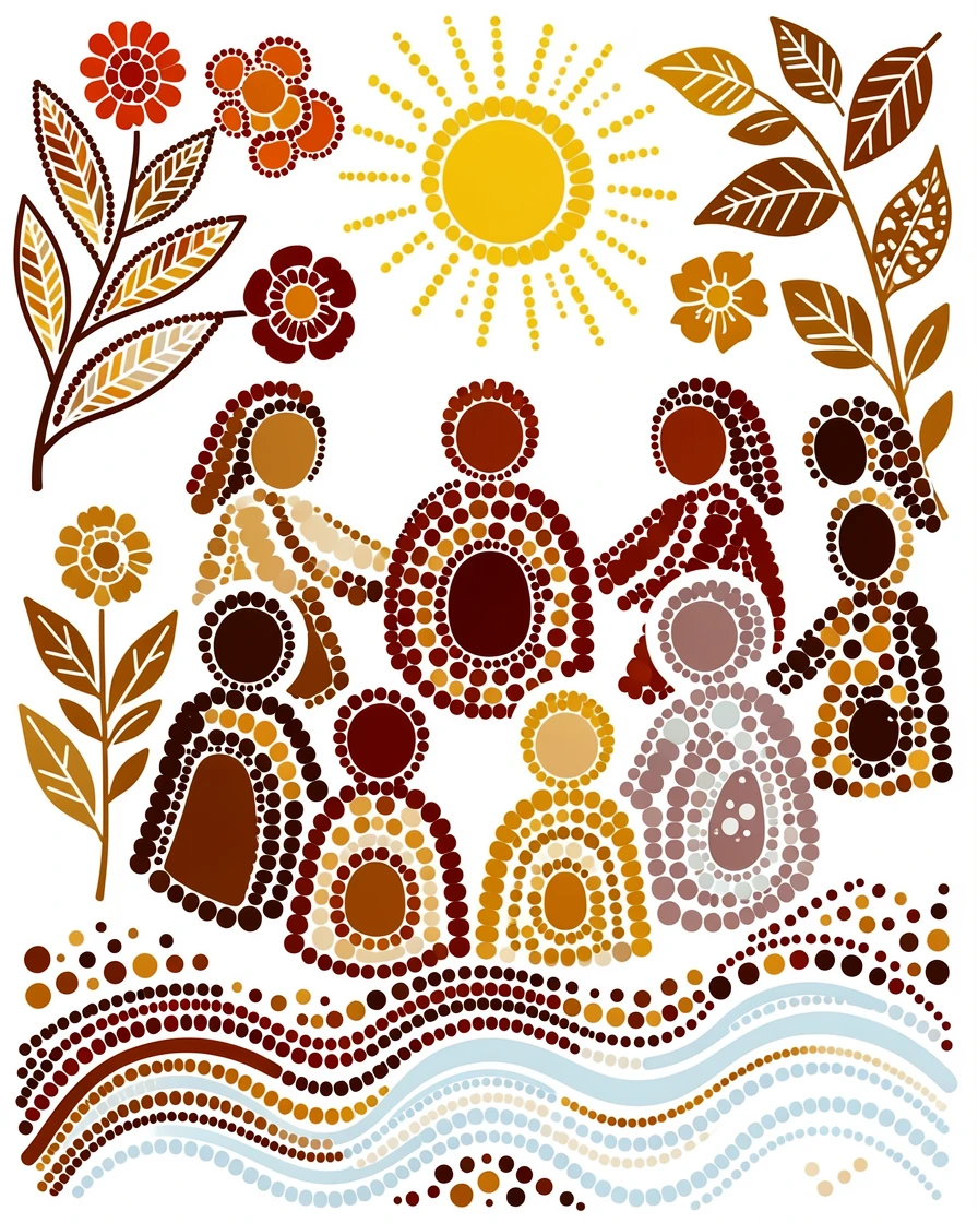 A tribal gathering celebrating the changing seasons