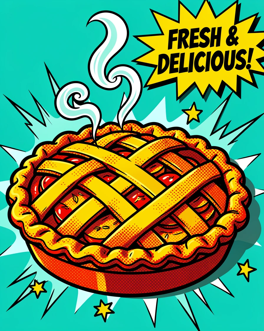 A rustic apple pie fresh out of the oven photographed up close in soft natural light