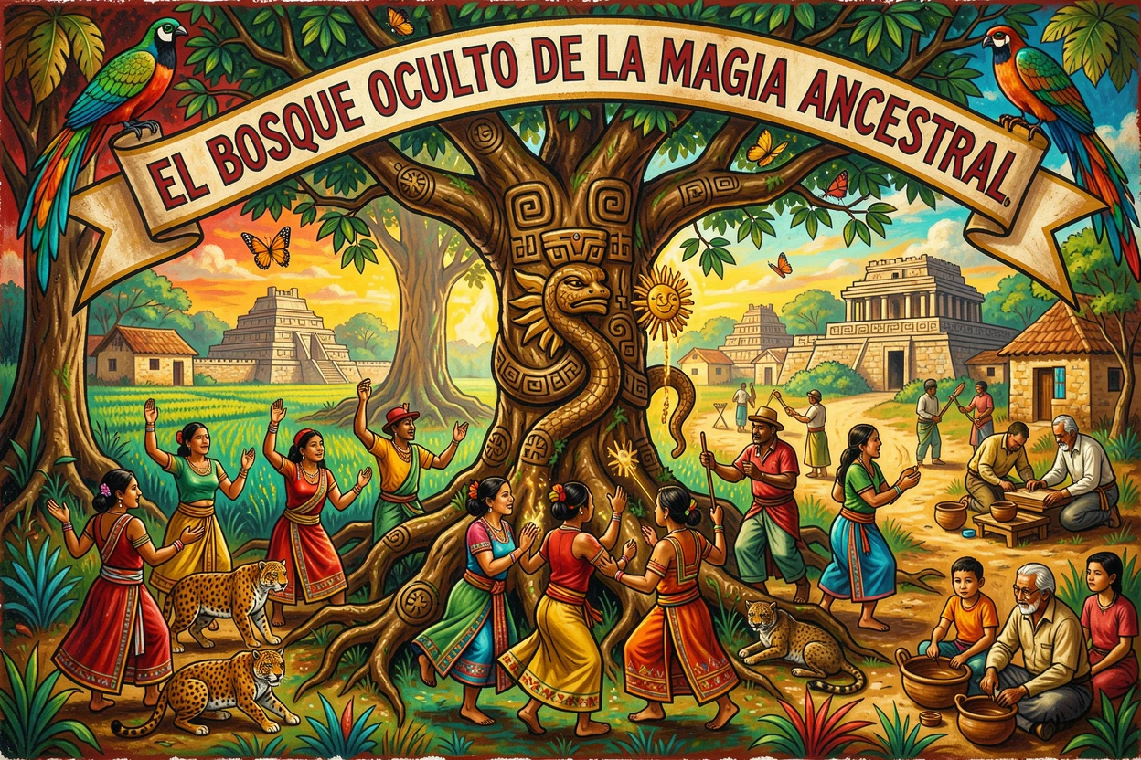 A hidden grove where ancient magic still lingers