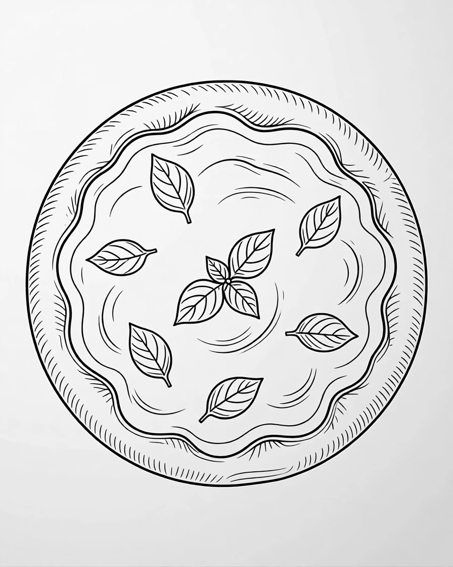 A pizza fresh from the oven with melted cheese and basil