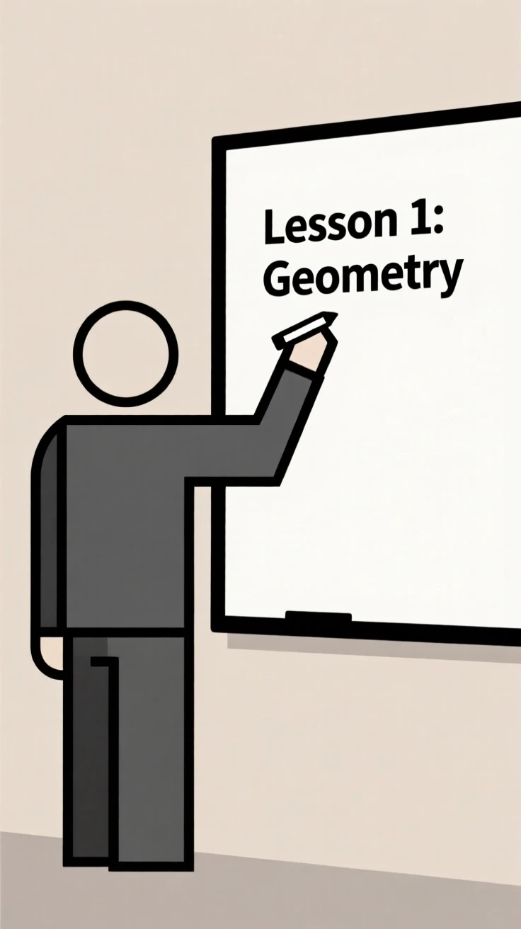 A teacher writing on a whiteboard