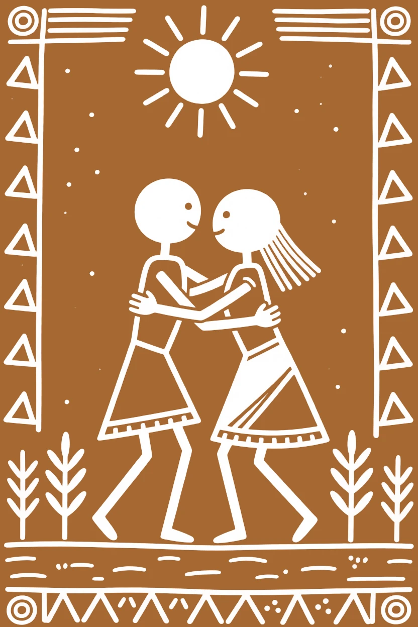 A couple dancing together embracing warmly after years of separation.