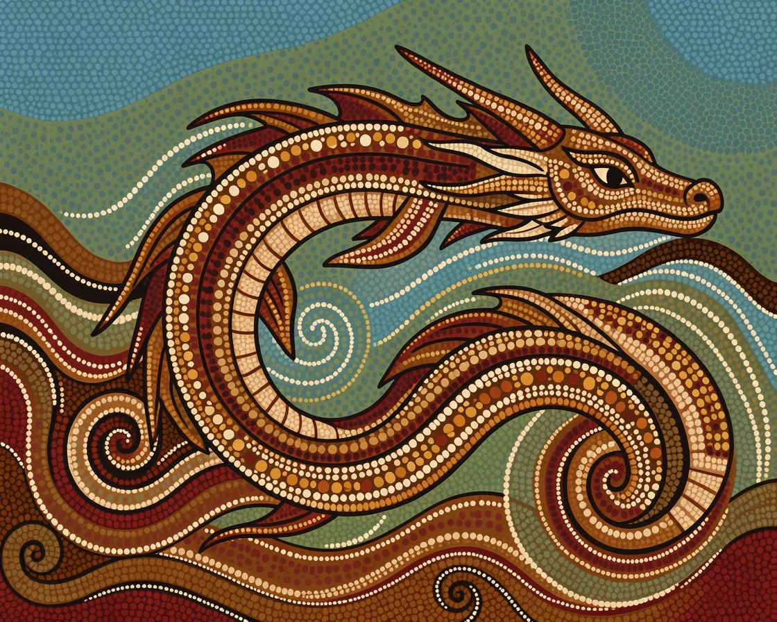 A sea dragon moving gracefully through open water