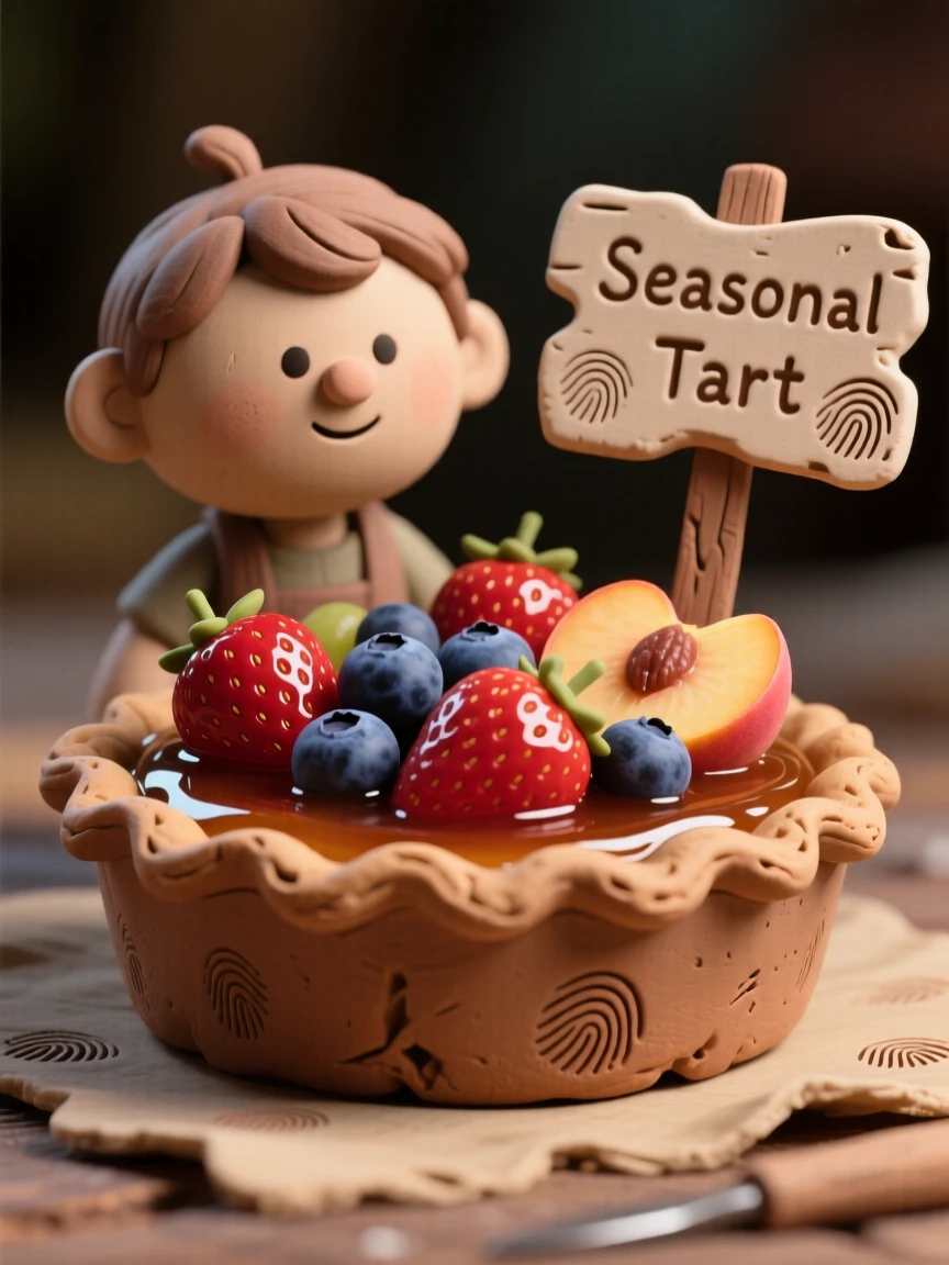A rustic tart filled with glazed seasonal fruit