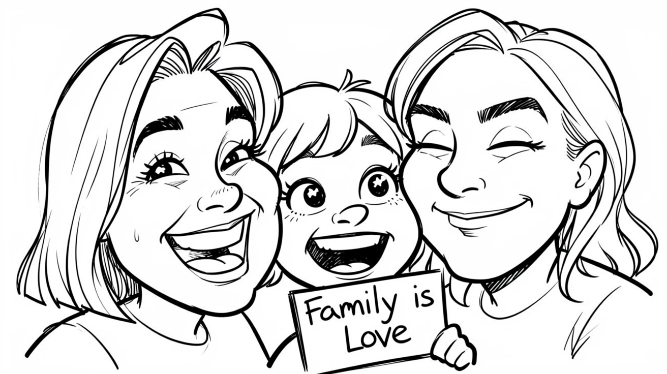 [Family & Relationship Moments] Heartwarming scene of a loving family sharing a quiet laugh together, radiating love and warmth