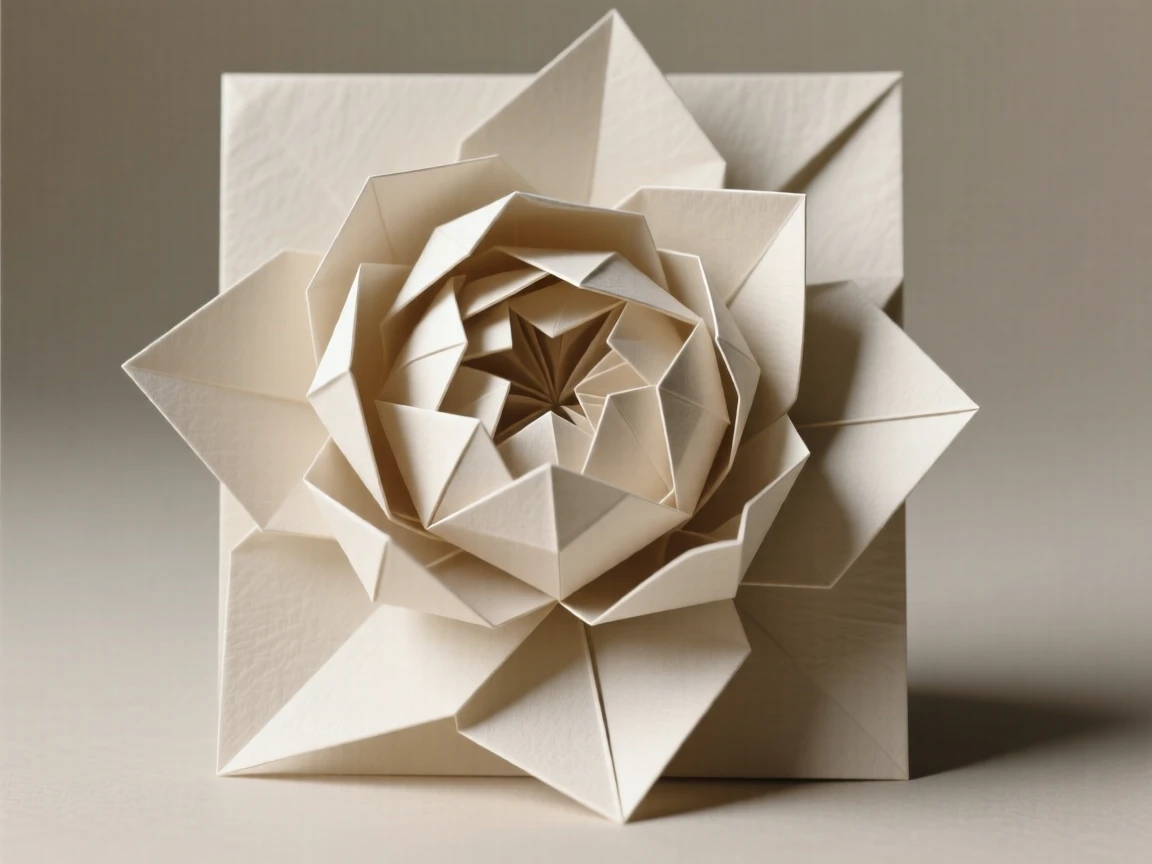 A decorative peony bloom rendered in soft layered detail as a central focal piece.