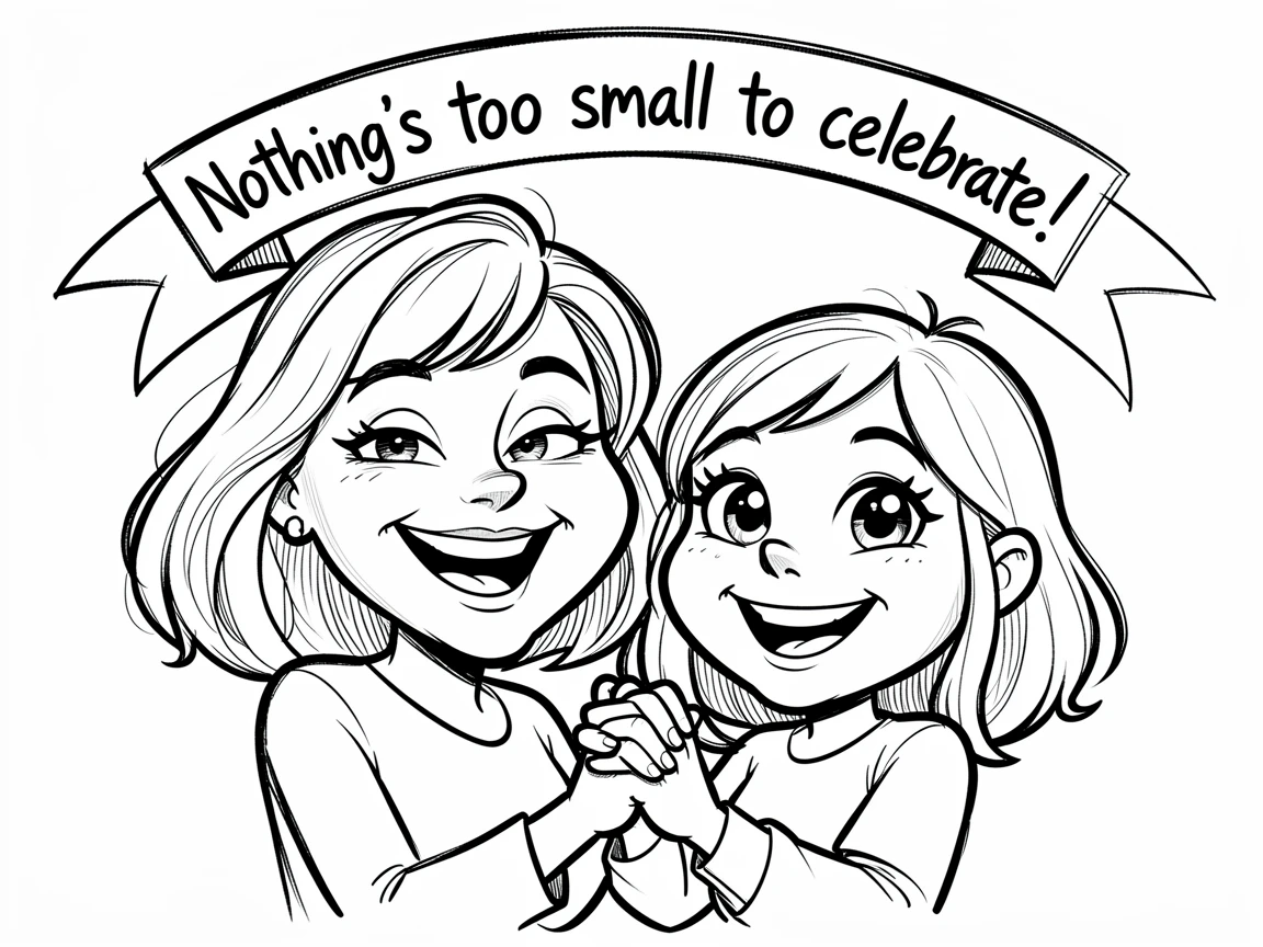 [Family & Relationship Moments] Heartwarming scene of a proud mother and daughter celebrating a small victory together, radiating love and warmth
