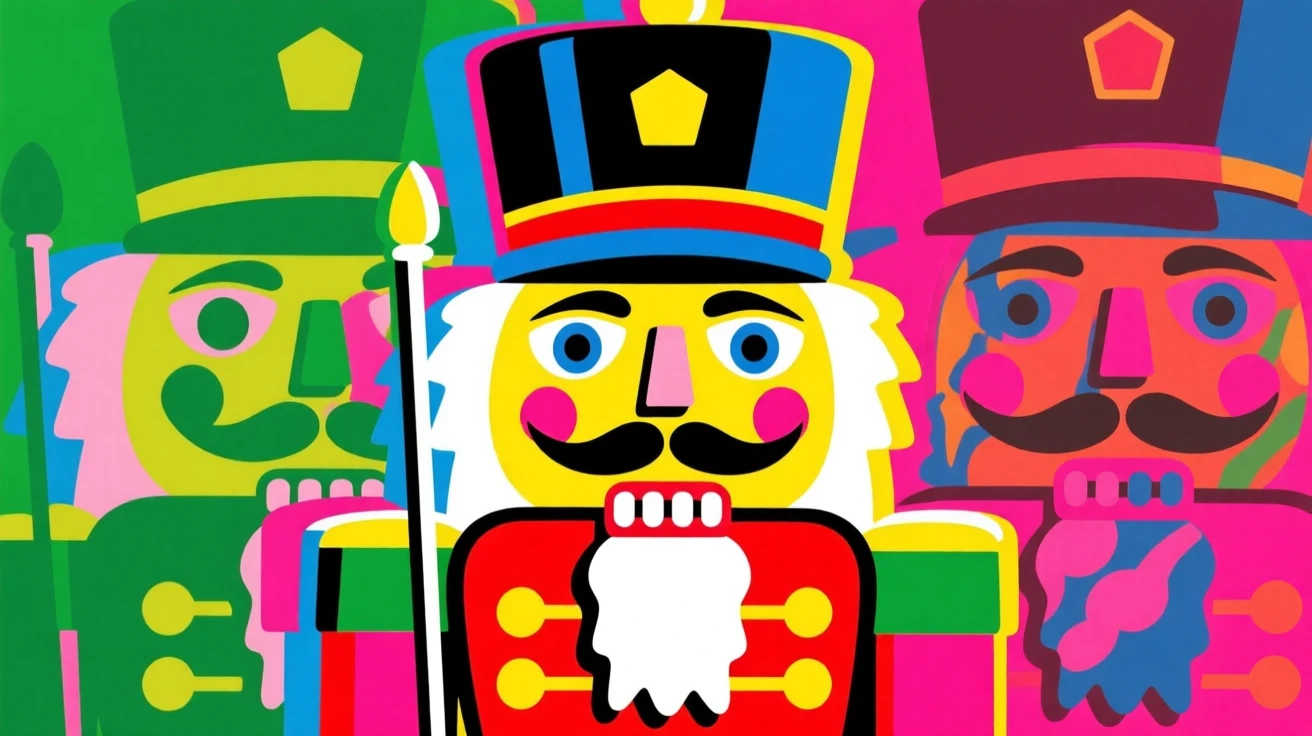 Christmas nutcracker soldier standing guard