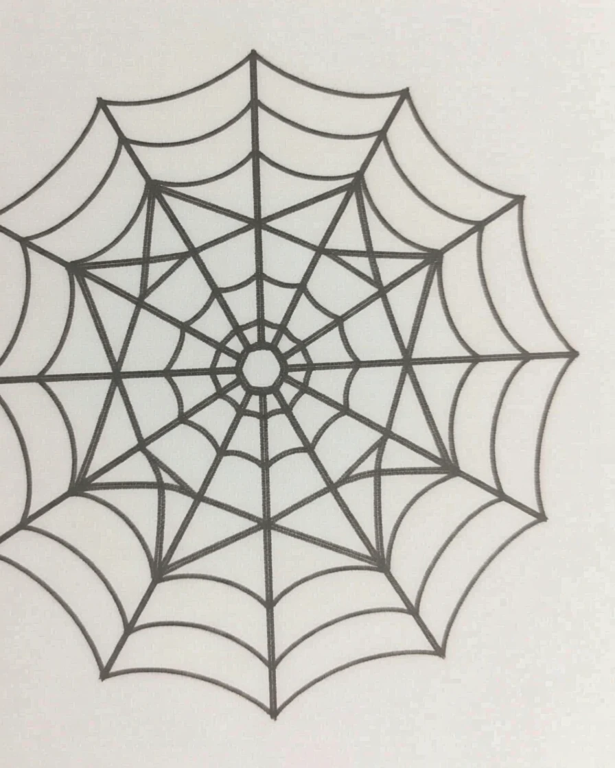 A mandala design inspired by a spider web