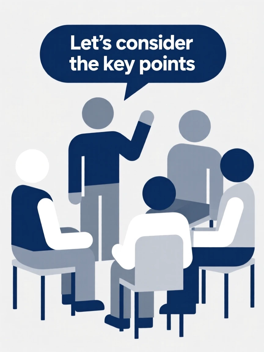 A group of students in a debate discussion