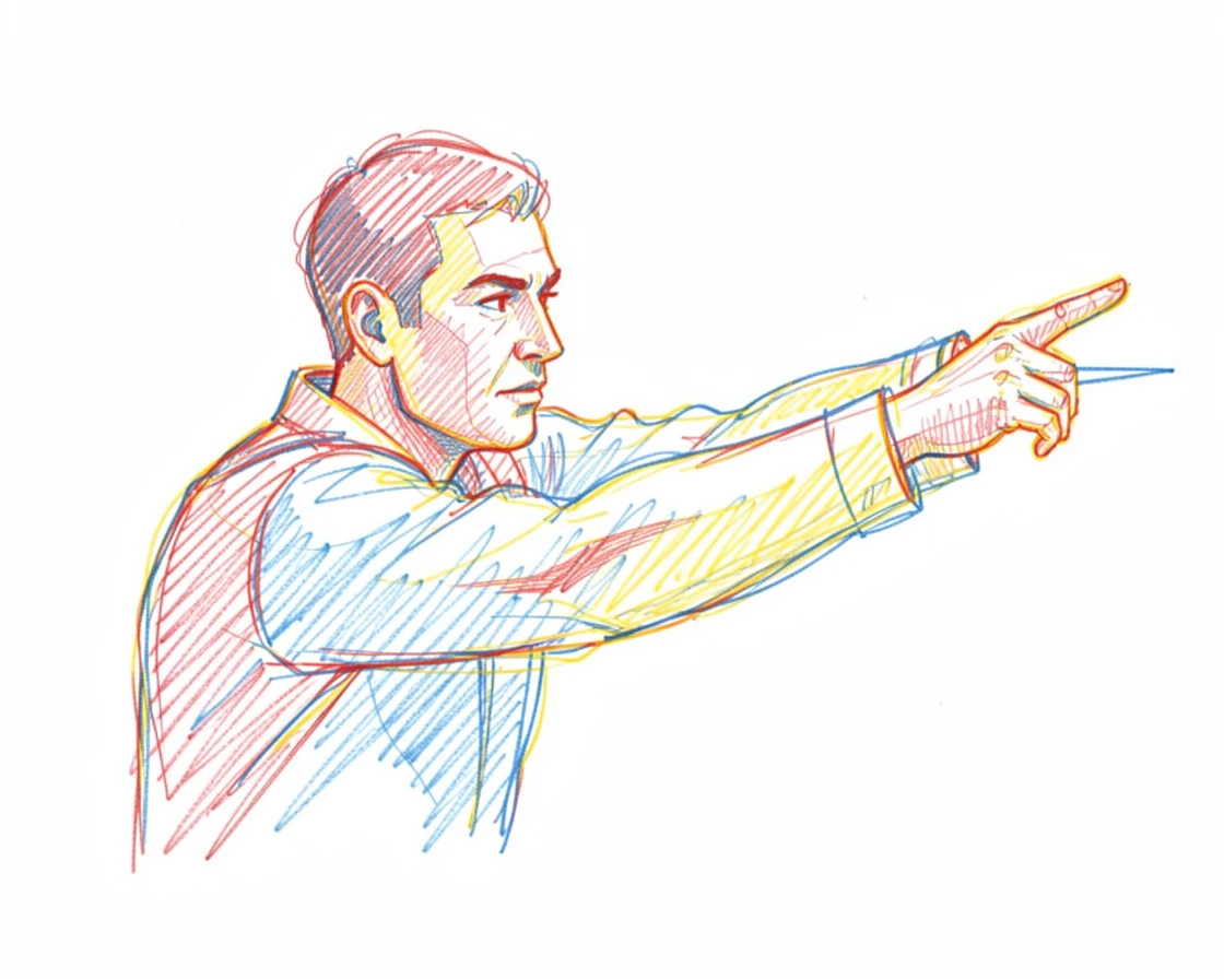 A darts player focused intently before releasing a throw