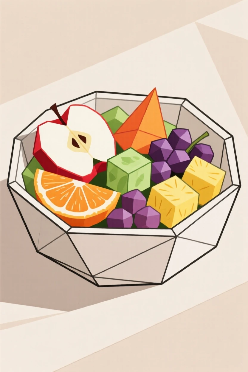 A bowl of colorful fruit salad