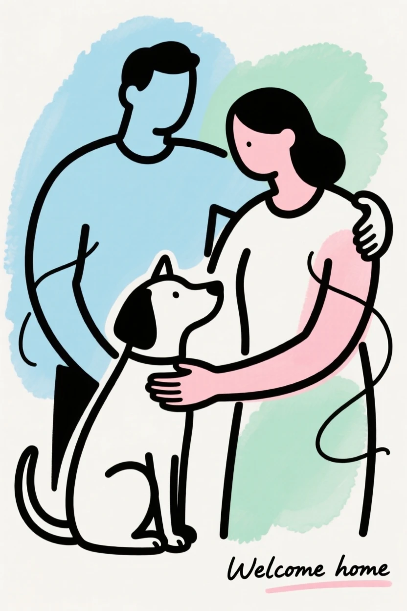 A pet welcomed into a new family