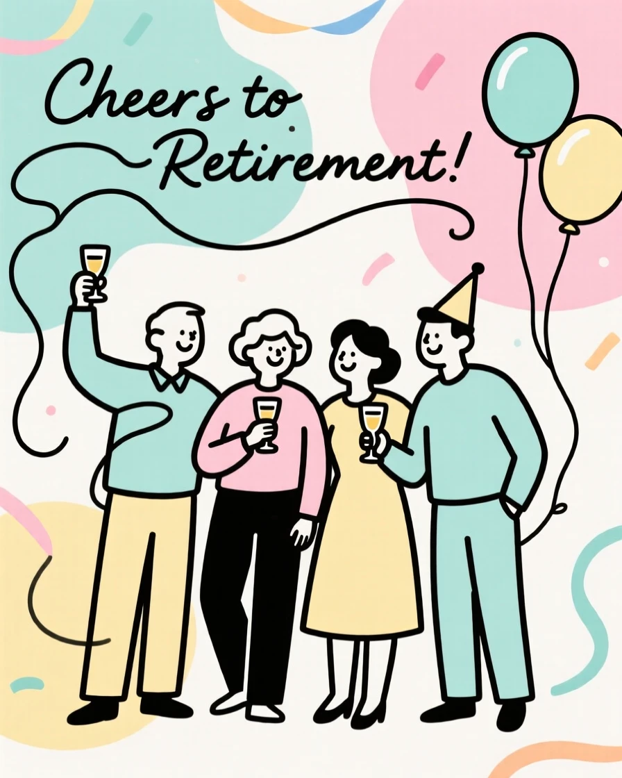 A retirement celebration party