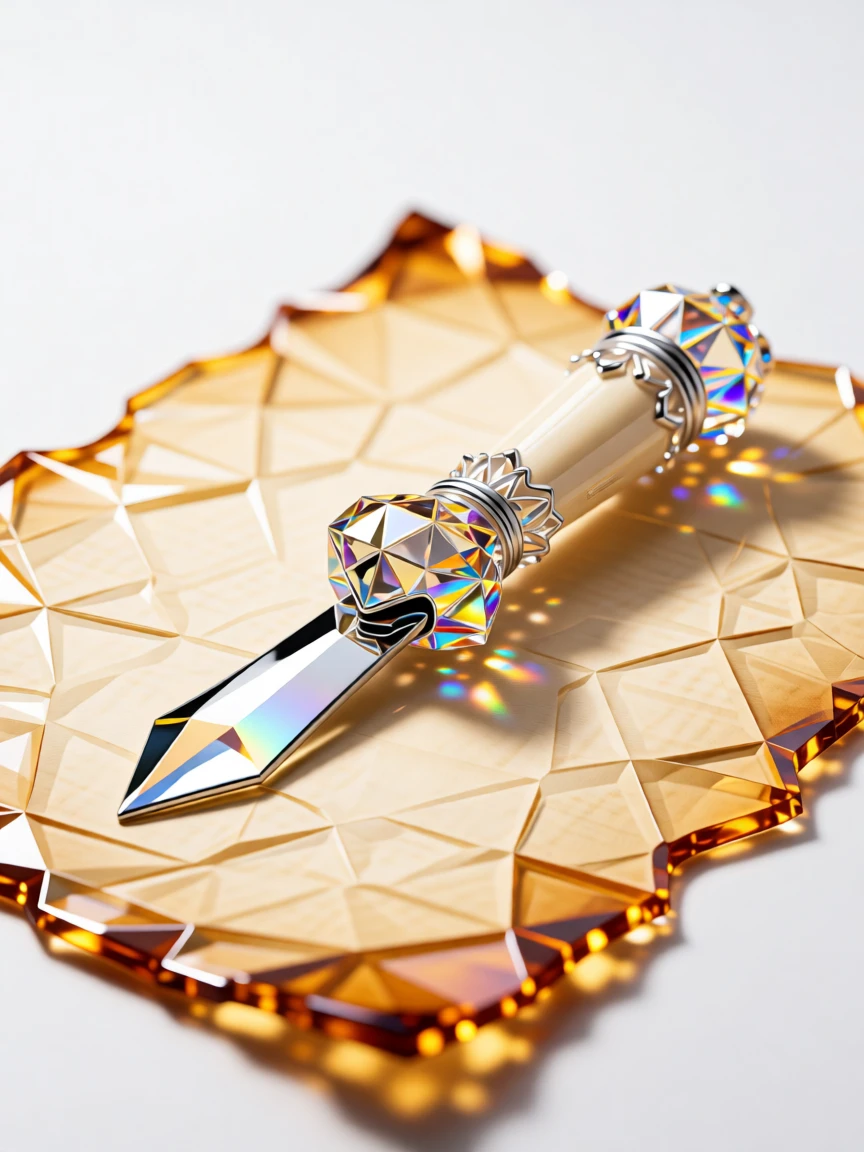 A vintage letter opener with an ornate ivory handle resting on old parchment.