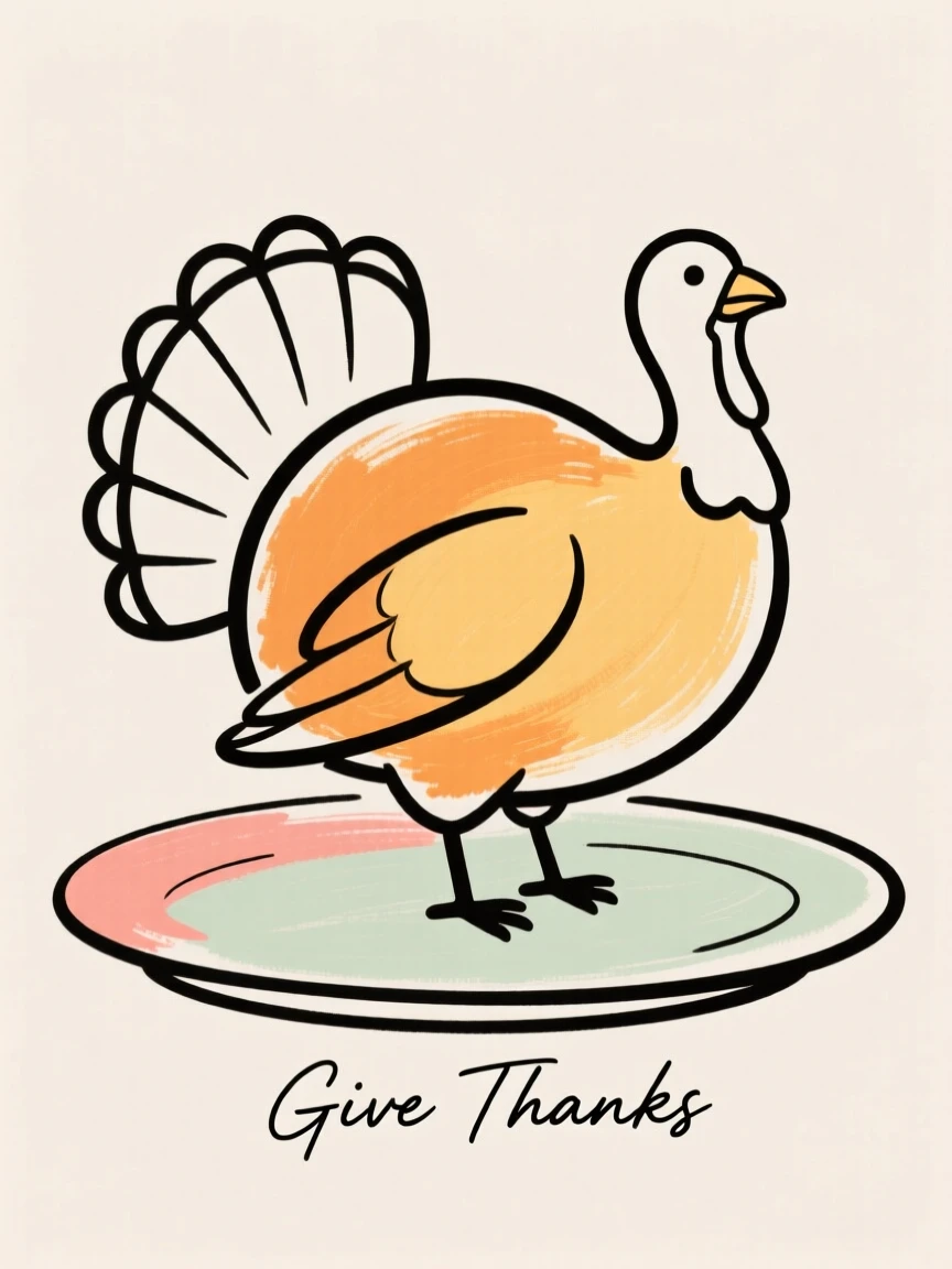 A Thanksgiving turkey on a platter