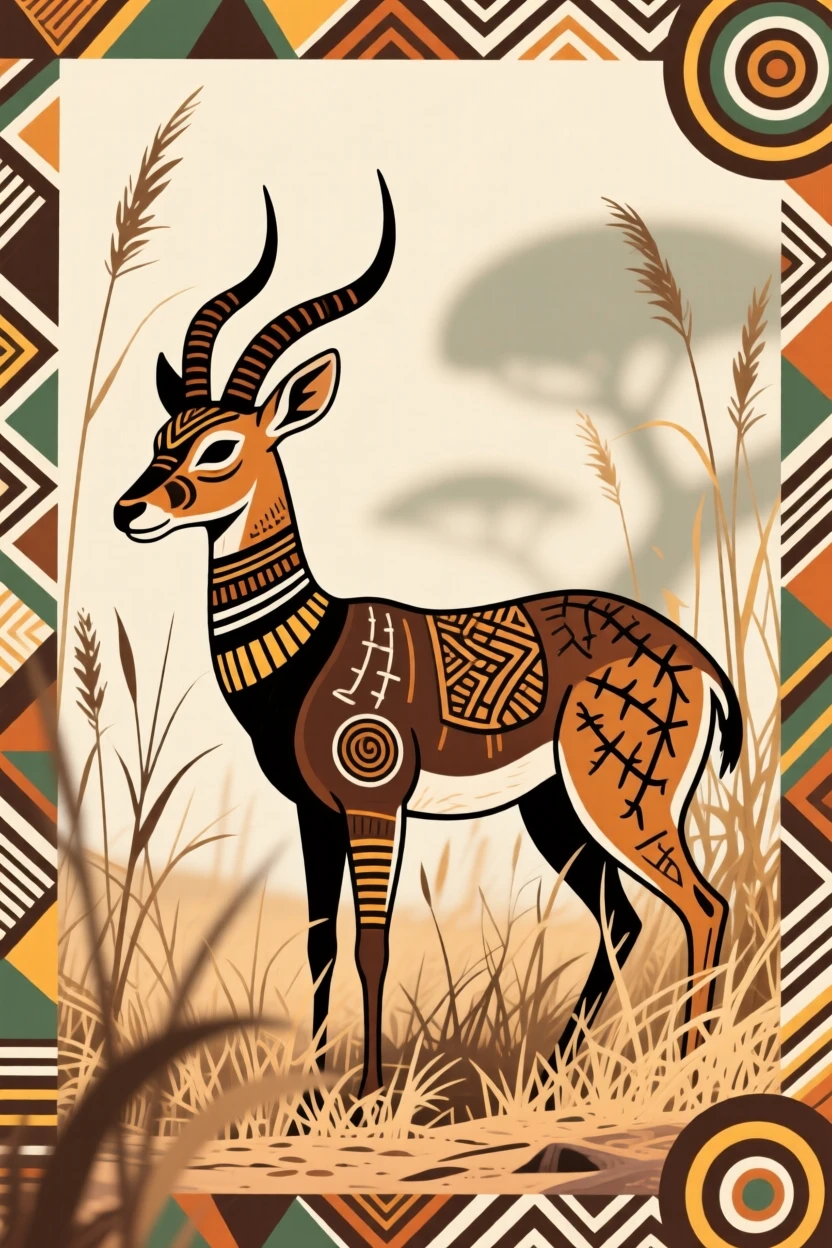 A bushbuck padding silently through dry brush.