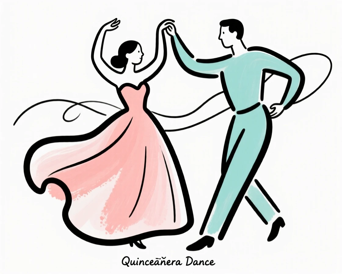A quinceañera dance