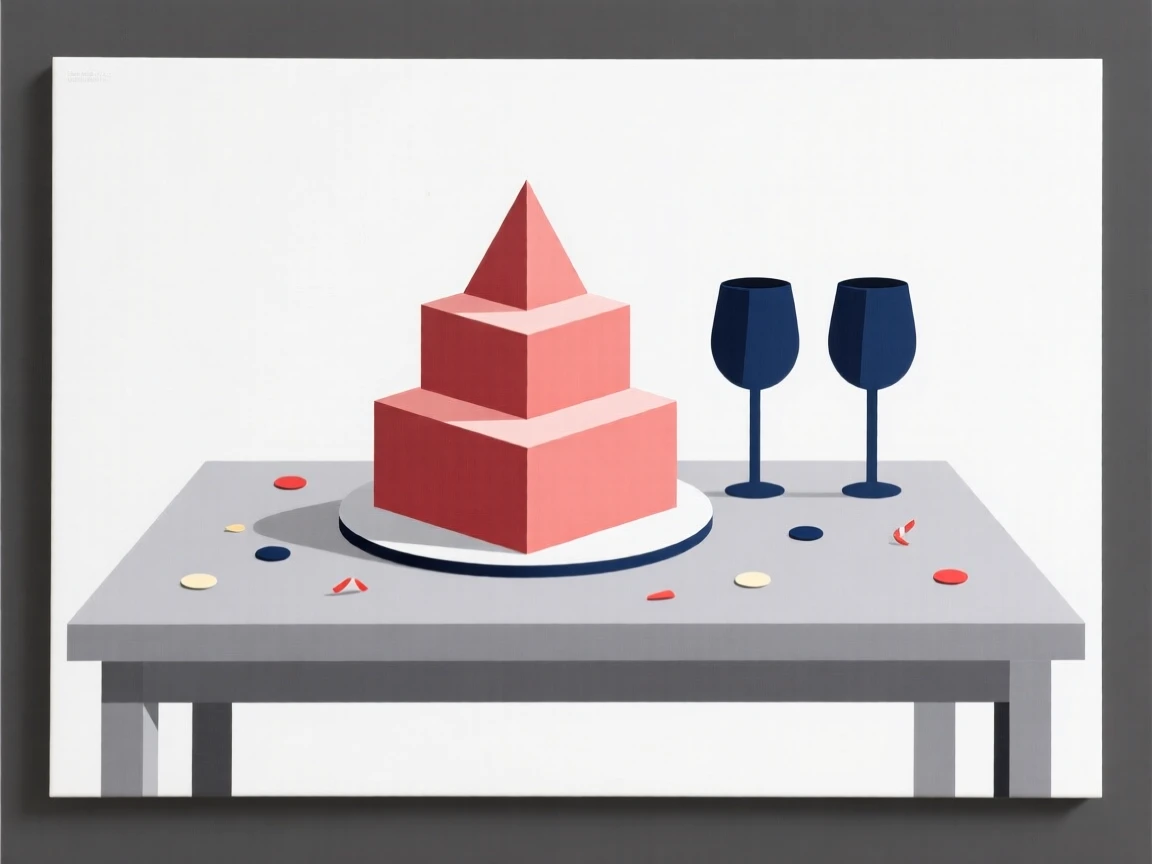 A table decorated for an anniversary celebration