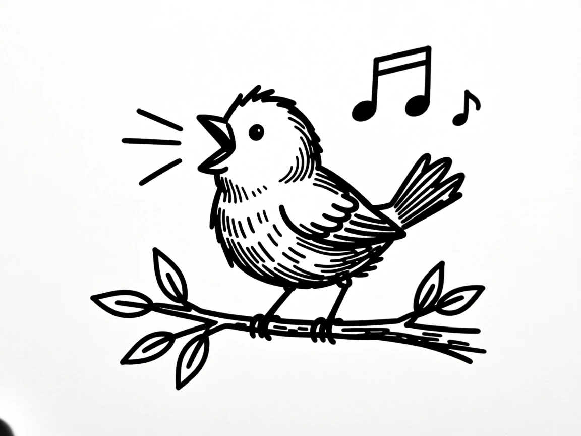 a bird chirping