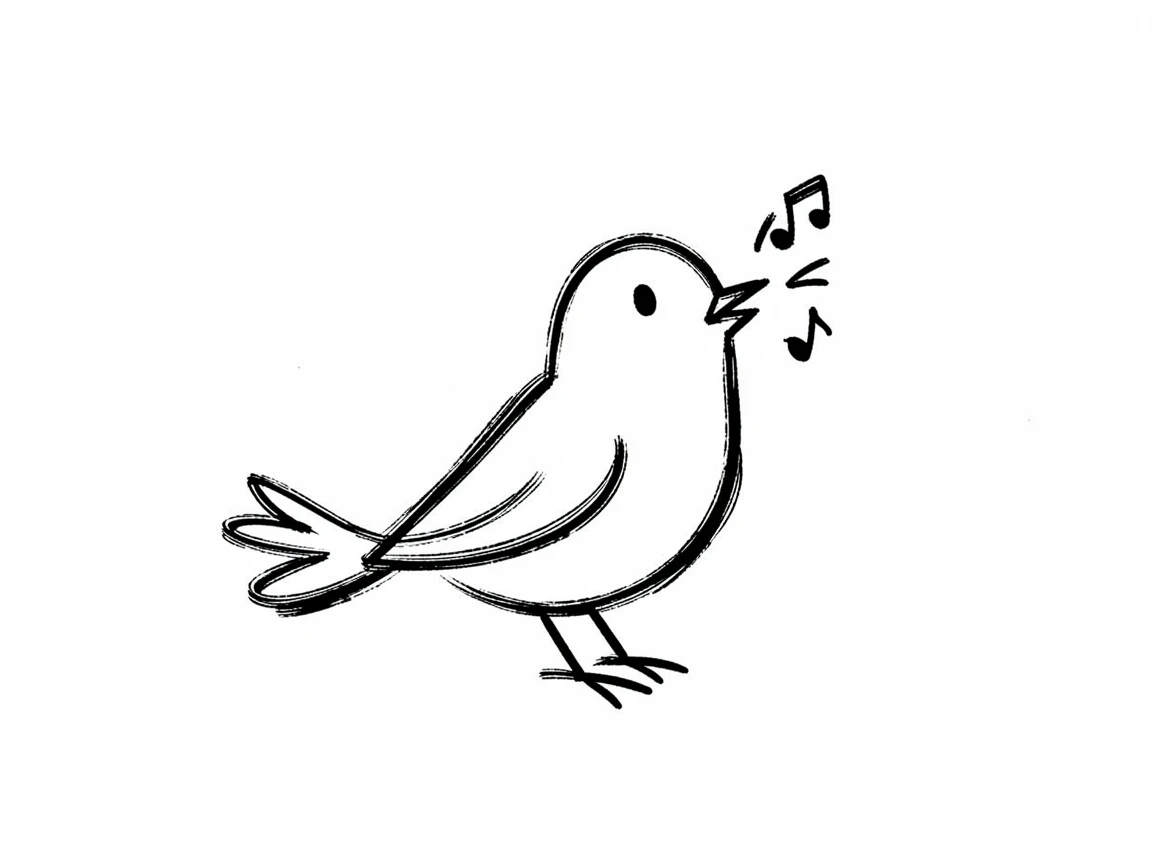 a bird chirping