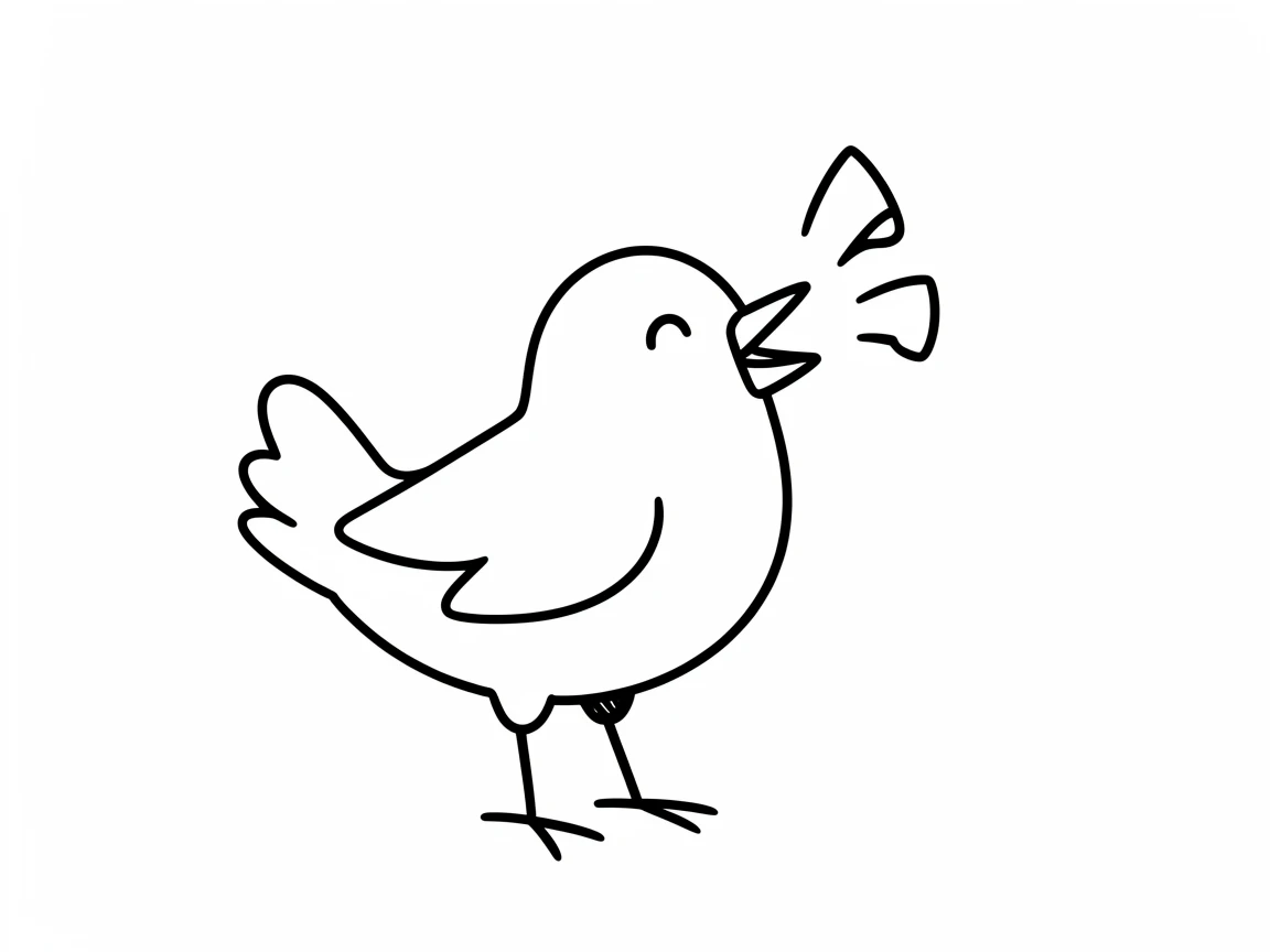 a bird chirping