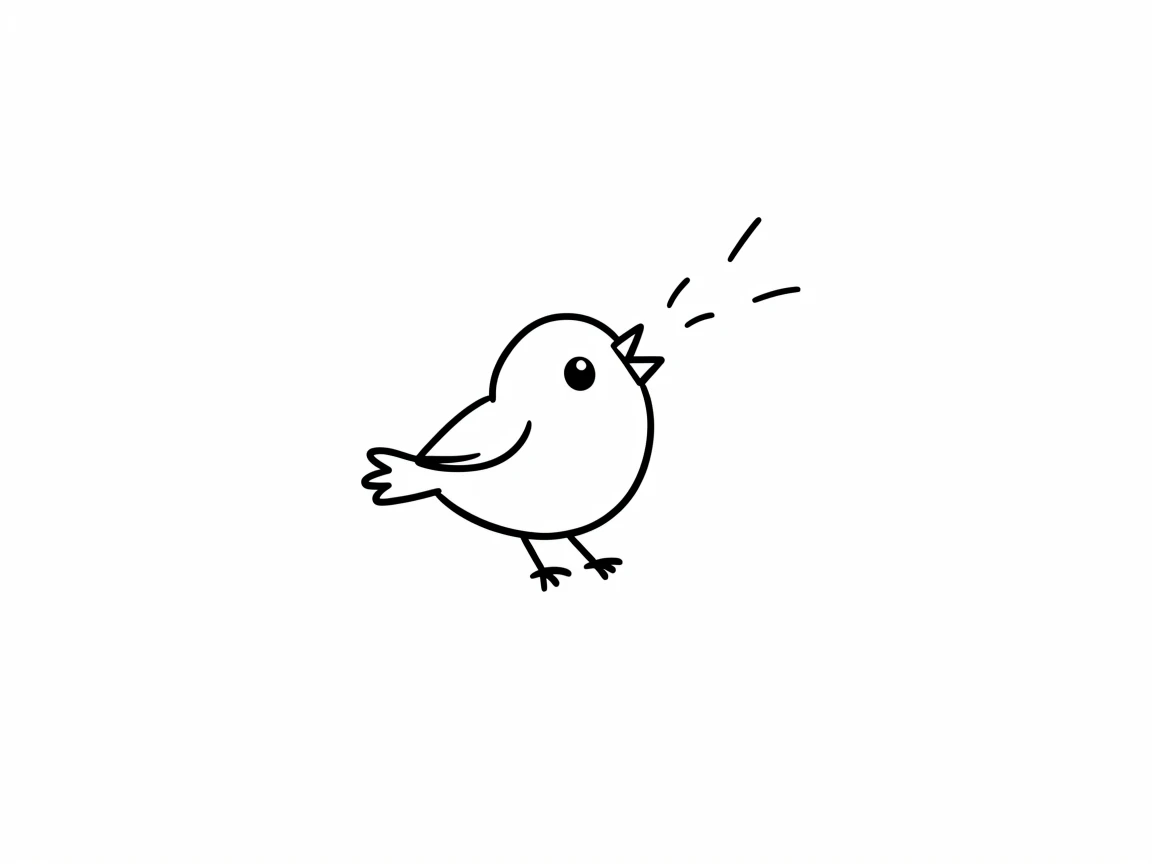 a bird chirping