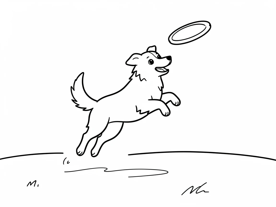 A border collie leaping mid-air to catch a frisbee in an open field